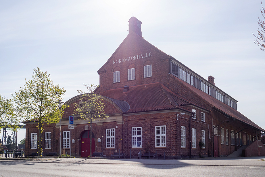 Die Frontansicht der Nordmarkhalle